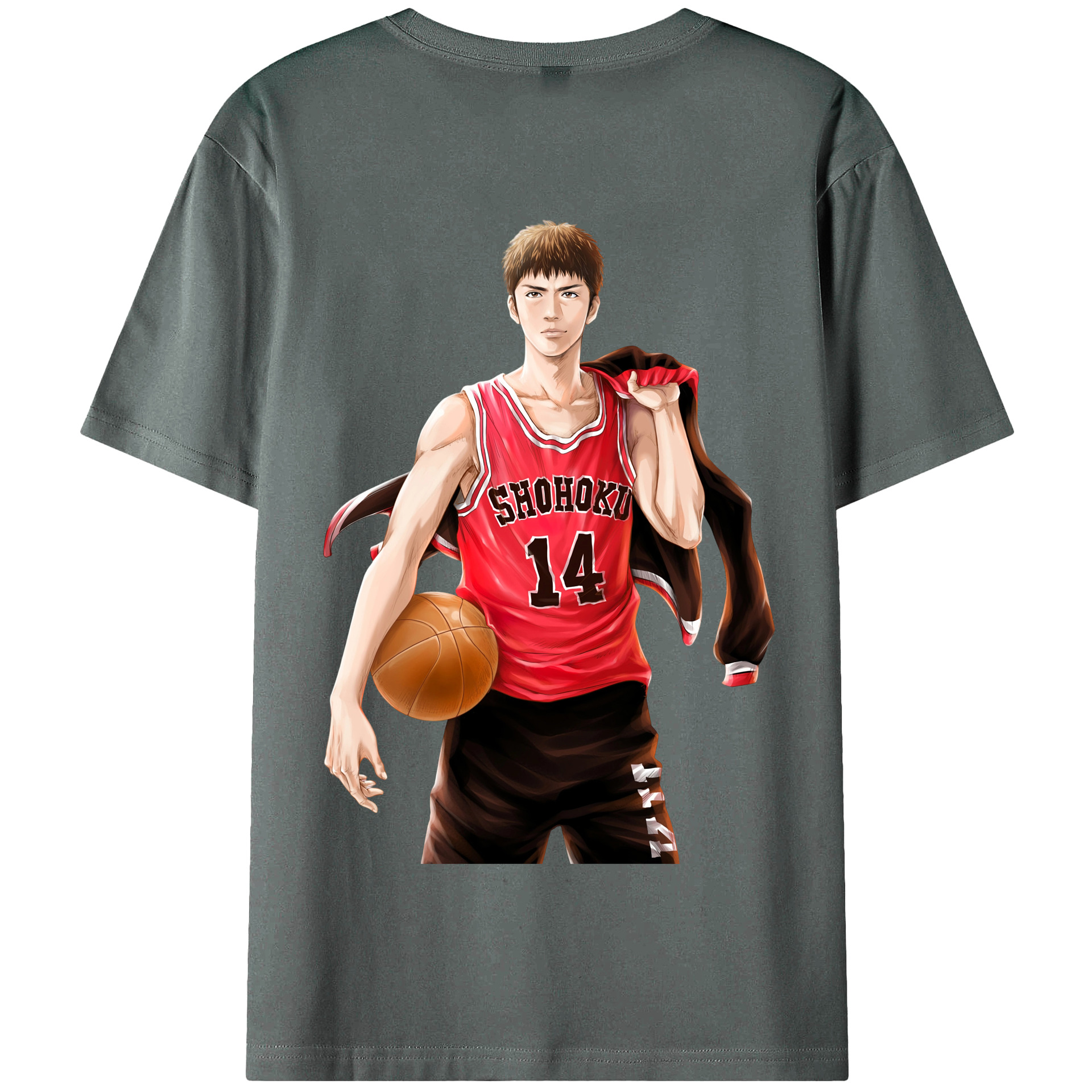 SLAM DUNK／スラムダンク 綿100％半袖Tシャツ（背面プリント）